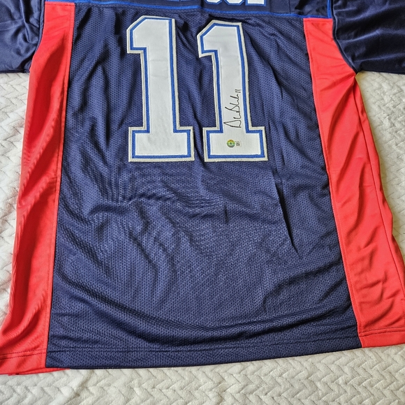 Drew Bledsoe Autographed Buffalo Bills Football Jersey Size XL - Picture 12 of 14